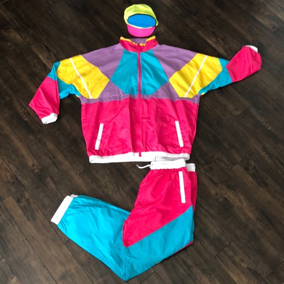 Other - 80s/90s Retro Jump Suit / Windbreaker Suit